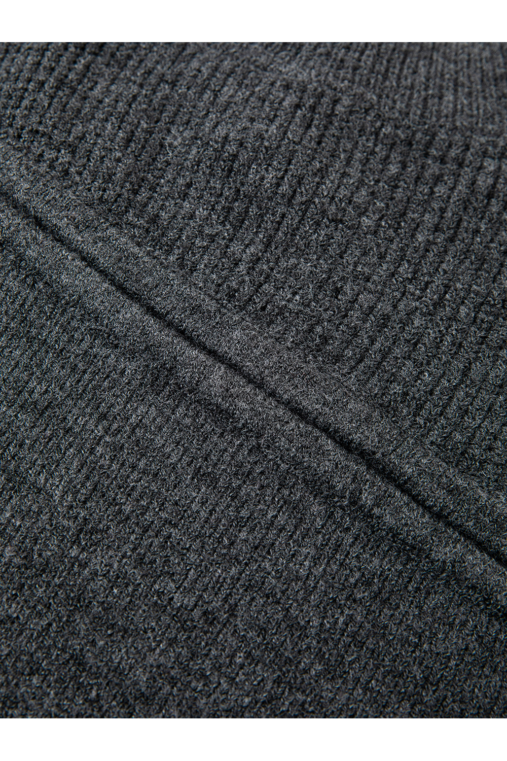 Mock-Neck Paneled Knit Dress