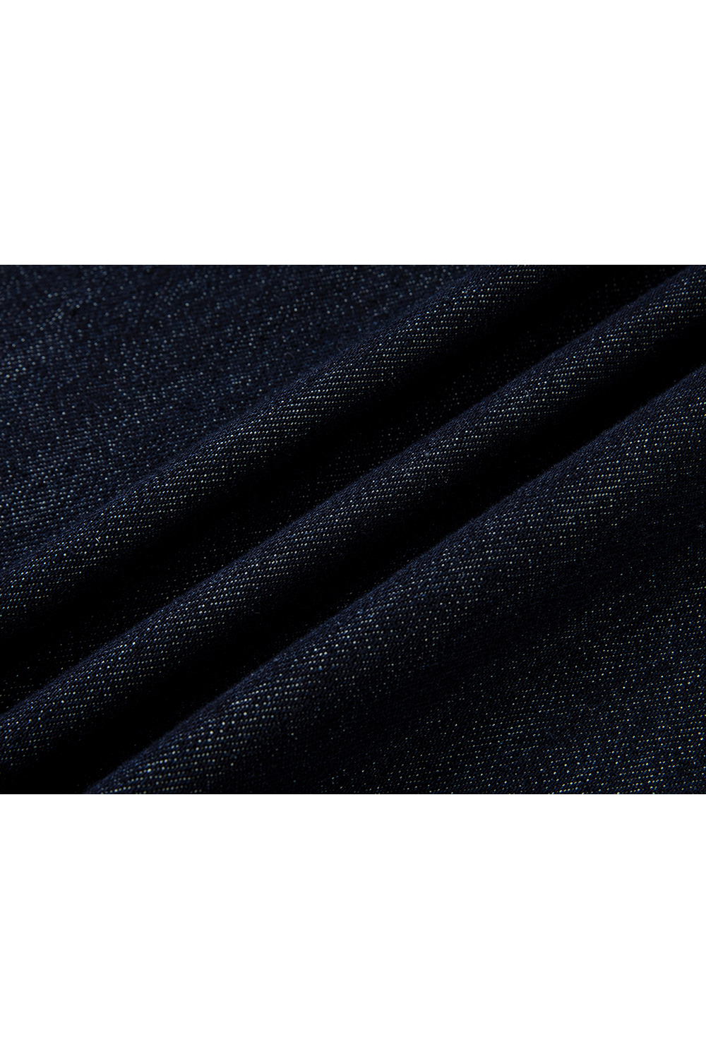 Blue Vintage Lapel Fleece-Lined Denim Dress