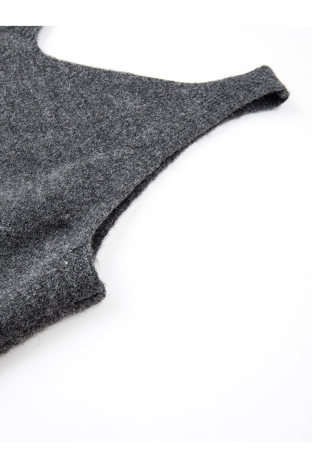 Gray Undershirt & Camisole Dress Set