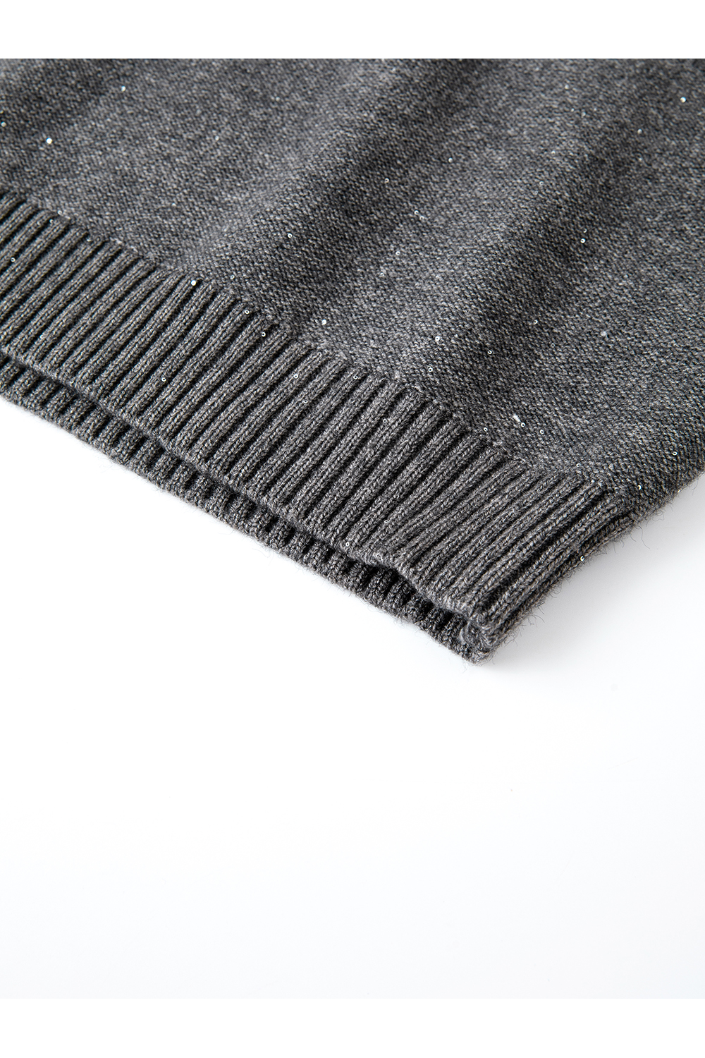 Grey Casual Knitted Suit Set