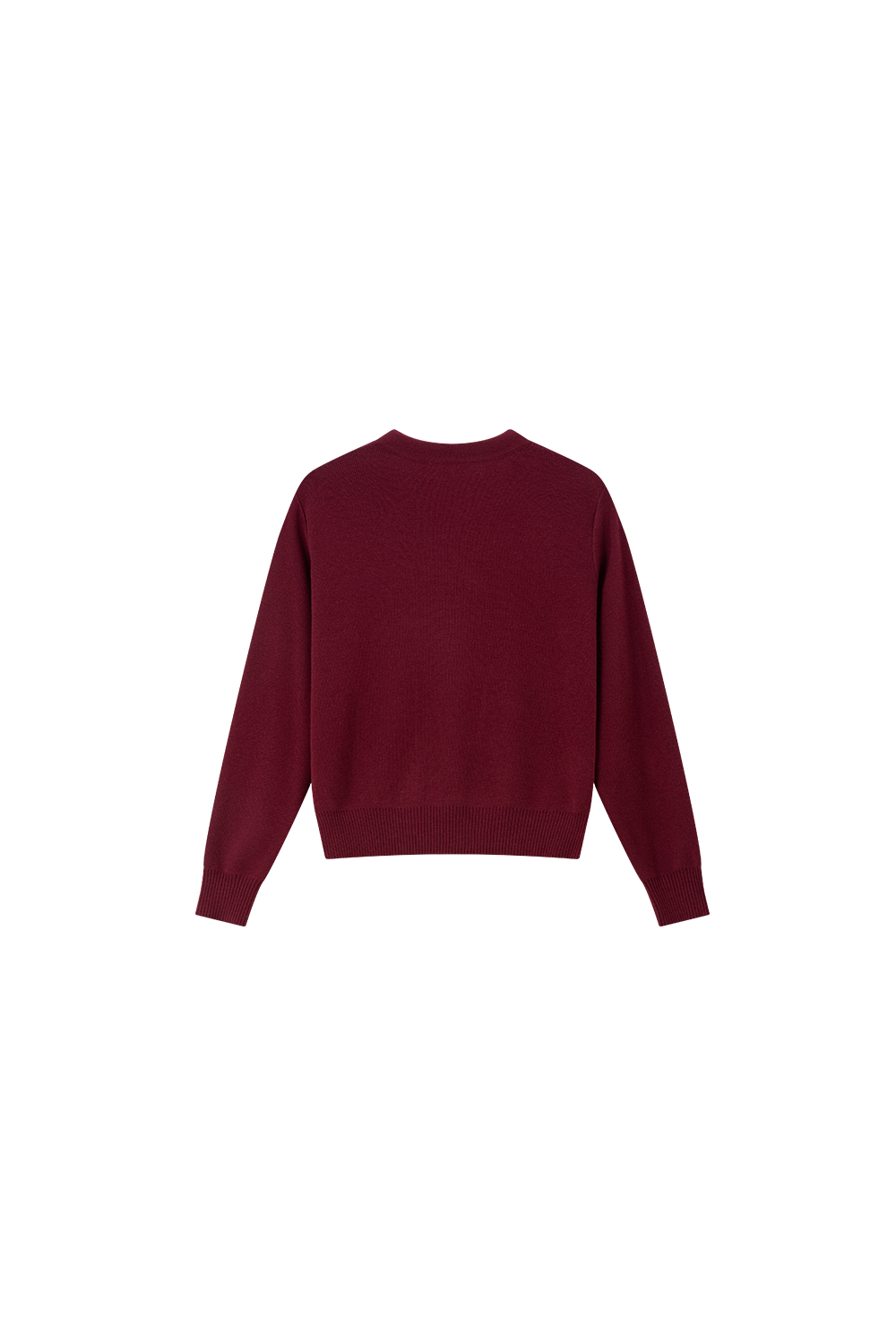 Red V-Neck Ribbon Office Suit Set