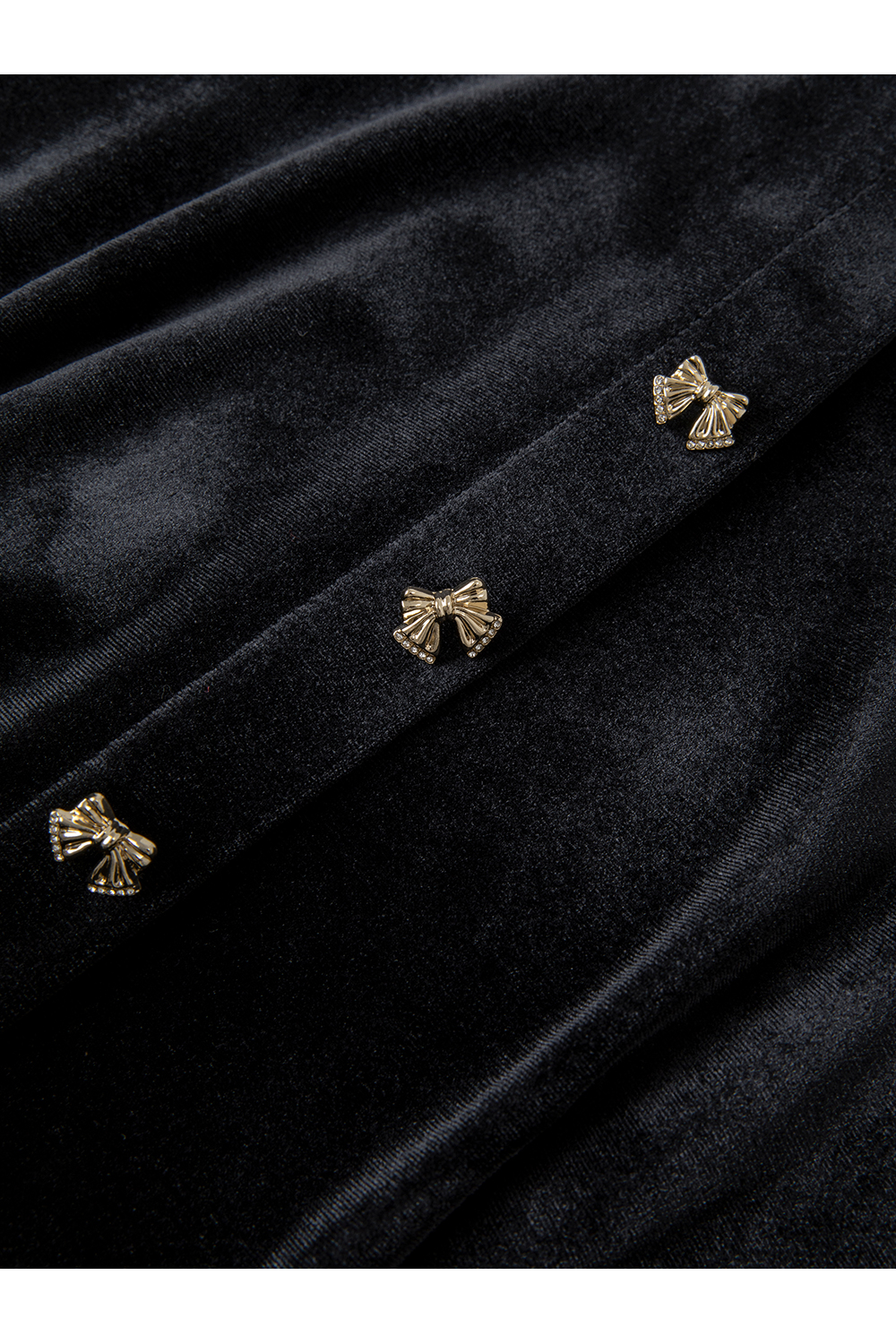 French-Style Velvet A-Line Dress