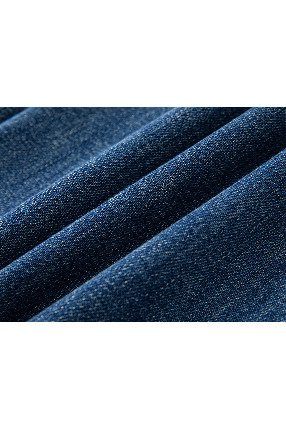 Blue retro washed micro - flared pants