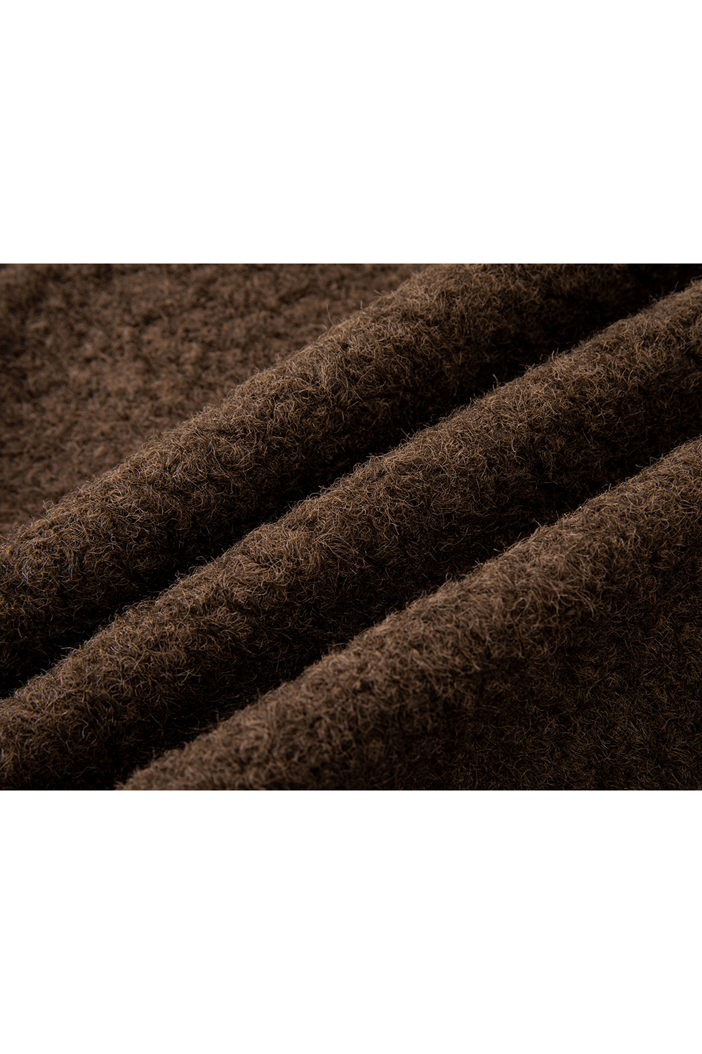 Color - block checkered woolen coat