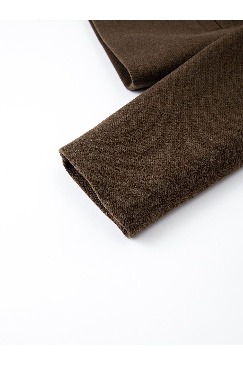 Silk Scarf Crew Neck Short Coat