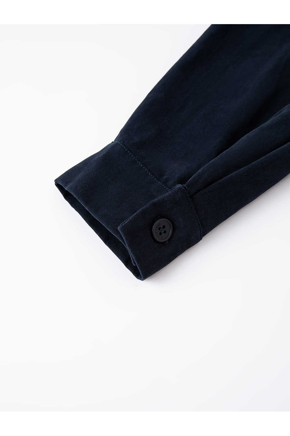 Navy & Stripe Faux Two-Layer Fashion Shirt-VIMLYSTORE