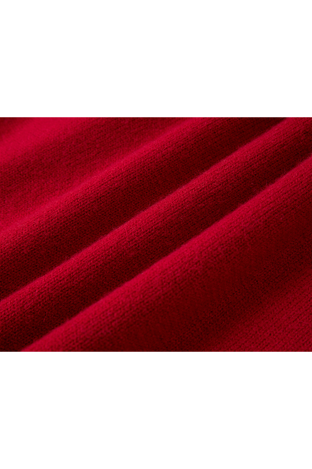 Y2K red three-dimensional crochet cardigan