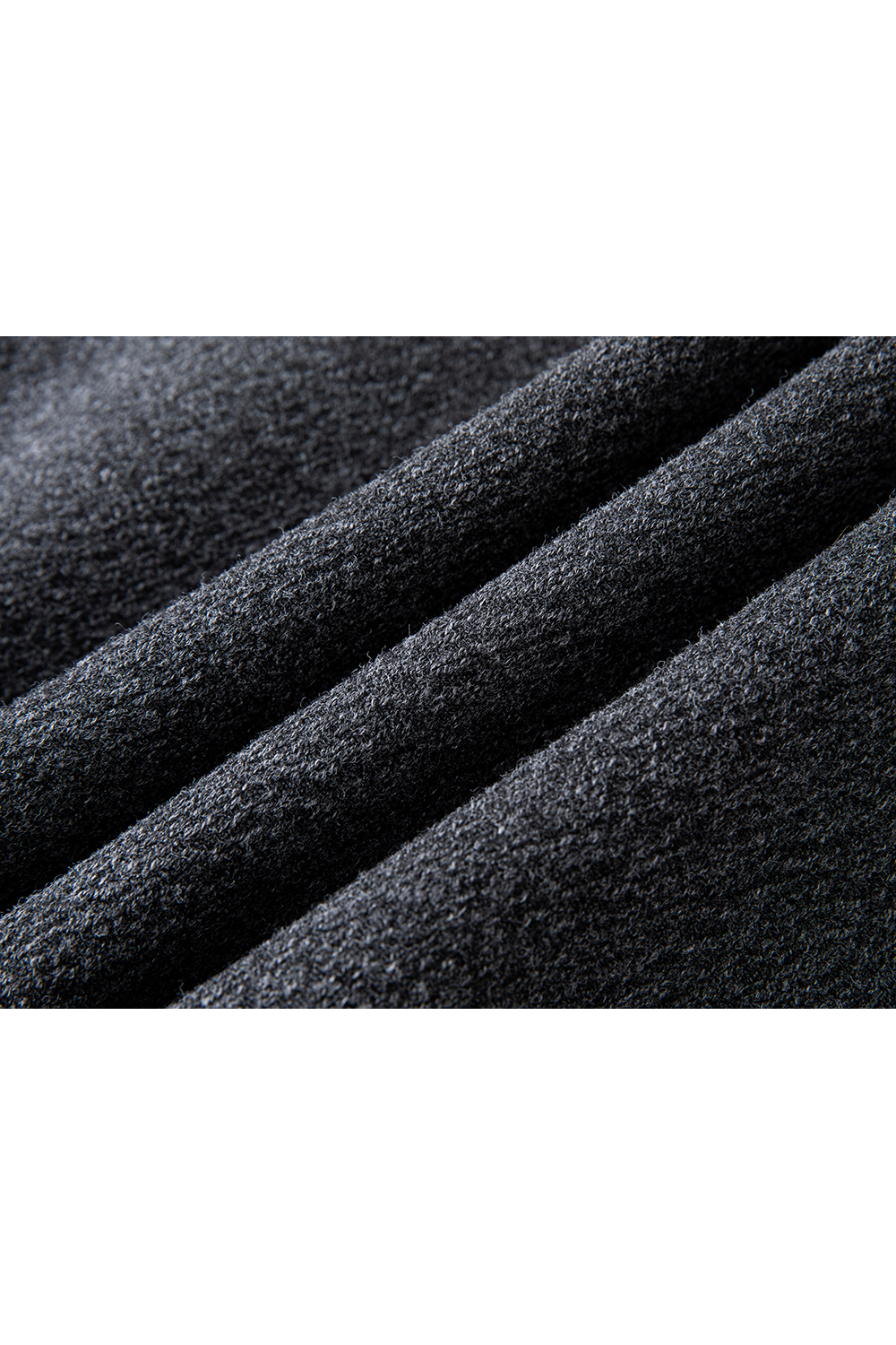 Hooded zipper wool coat