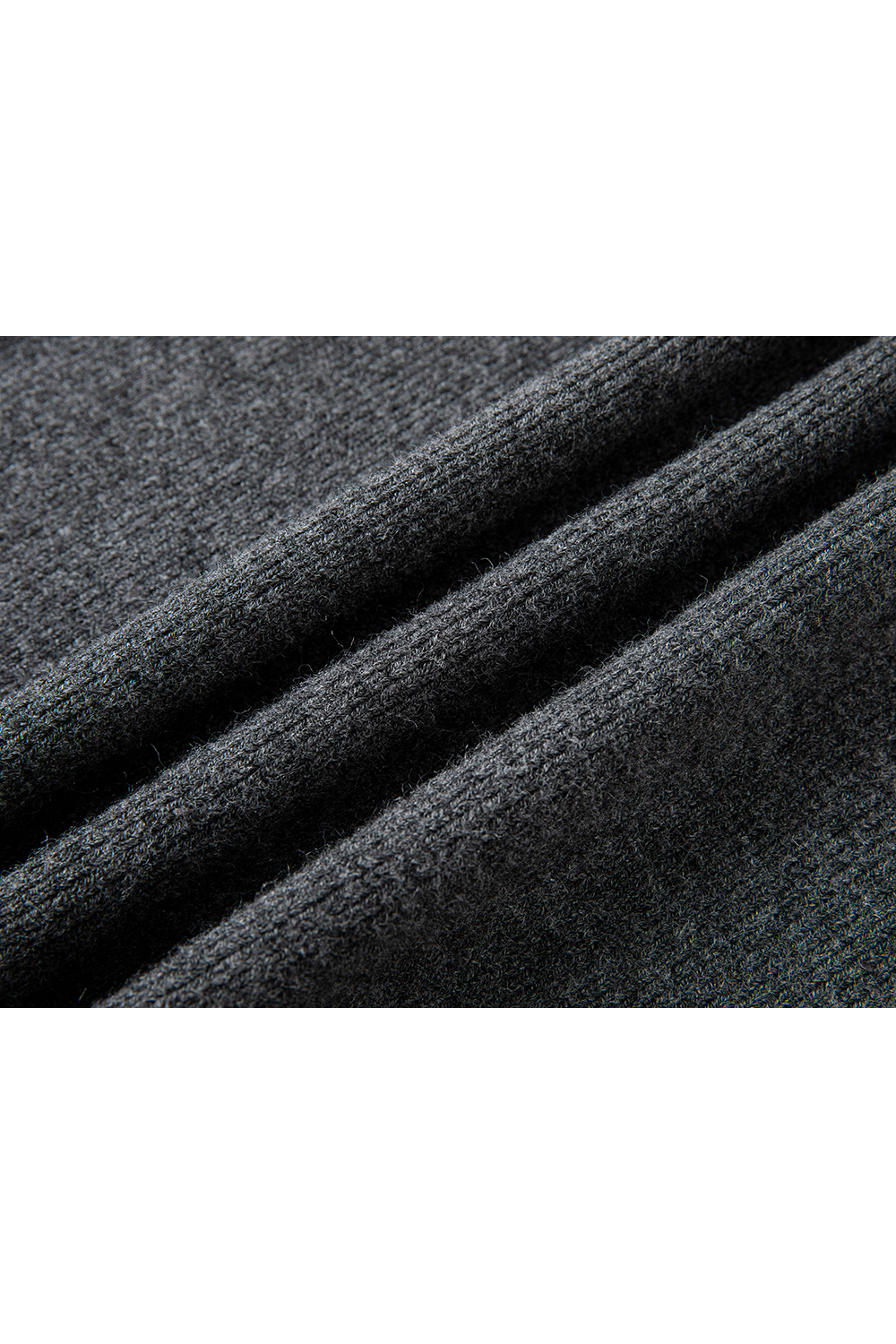 Mock-Neck Paneled Knit Dress