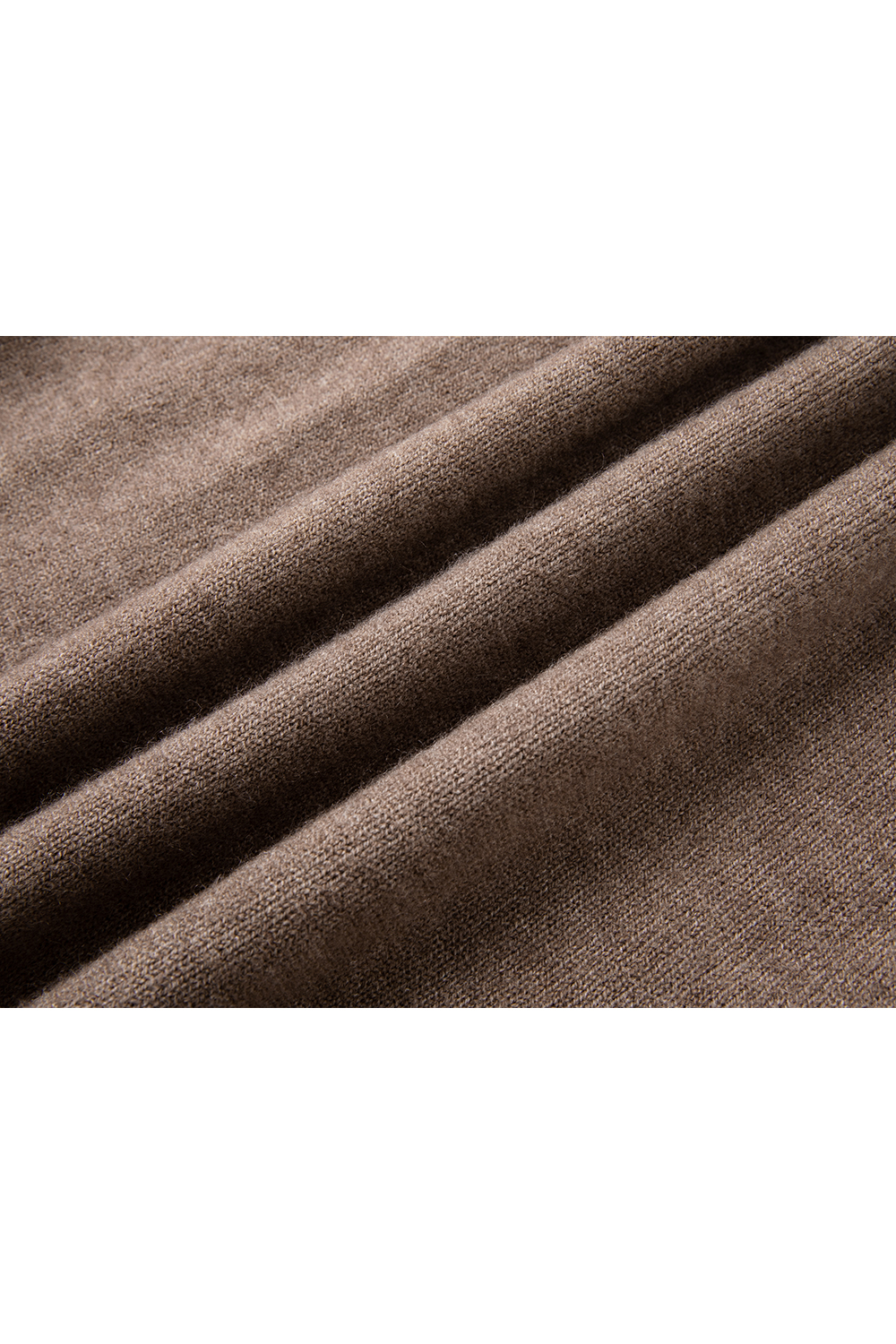 Brown Lapel Knit Set