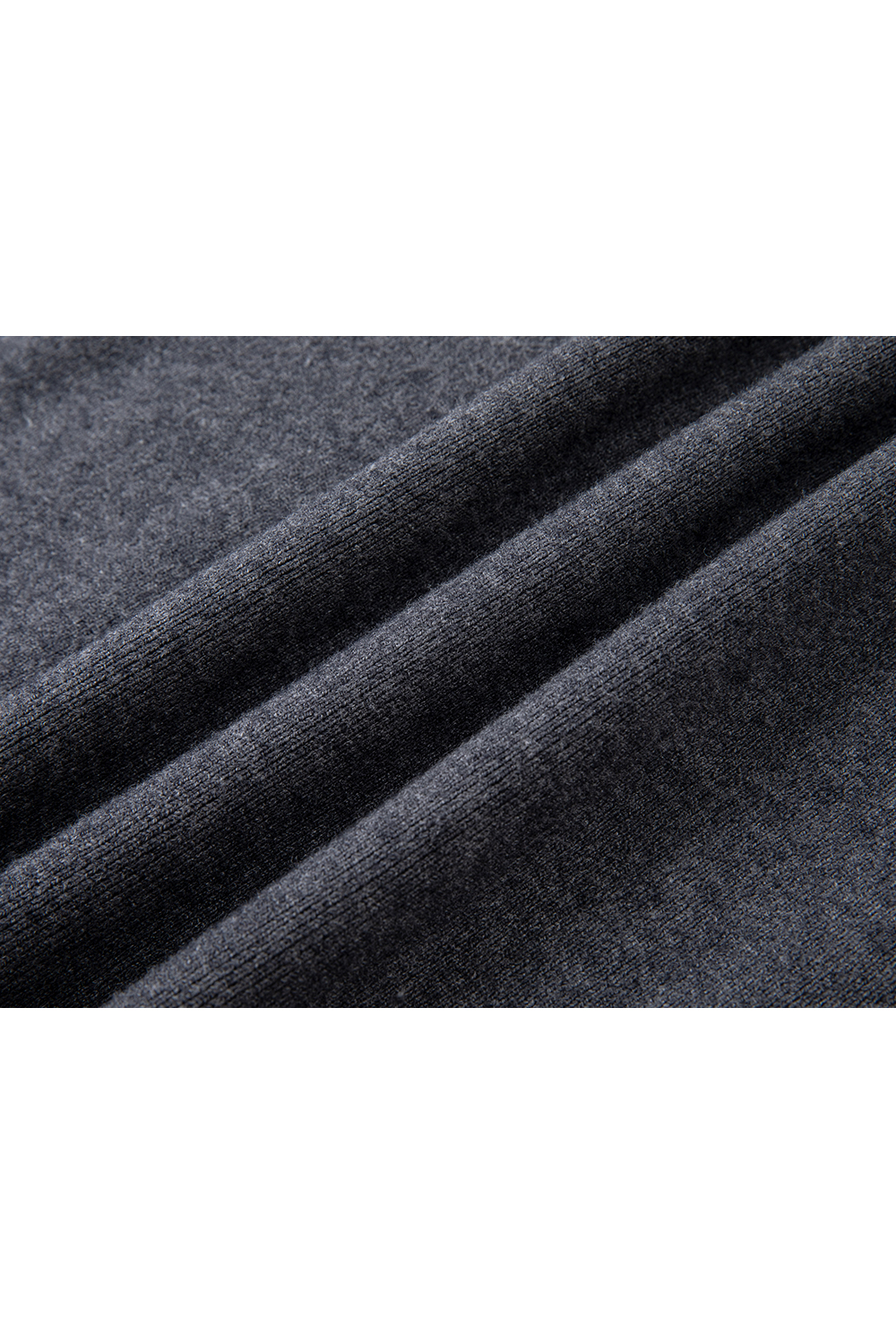 Grey Fake Two-Piece Lapel Knit Top