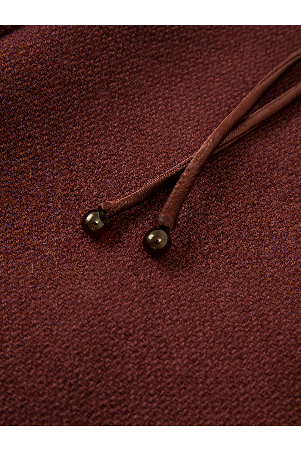 Red Crewneck Lace-Trimmed Set