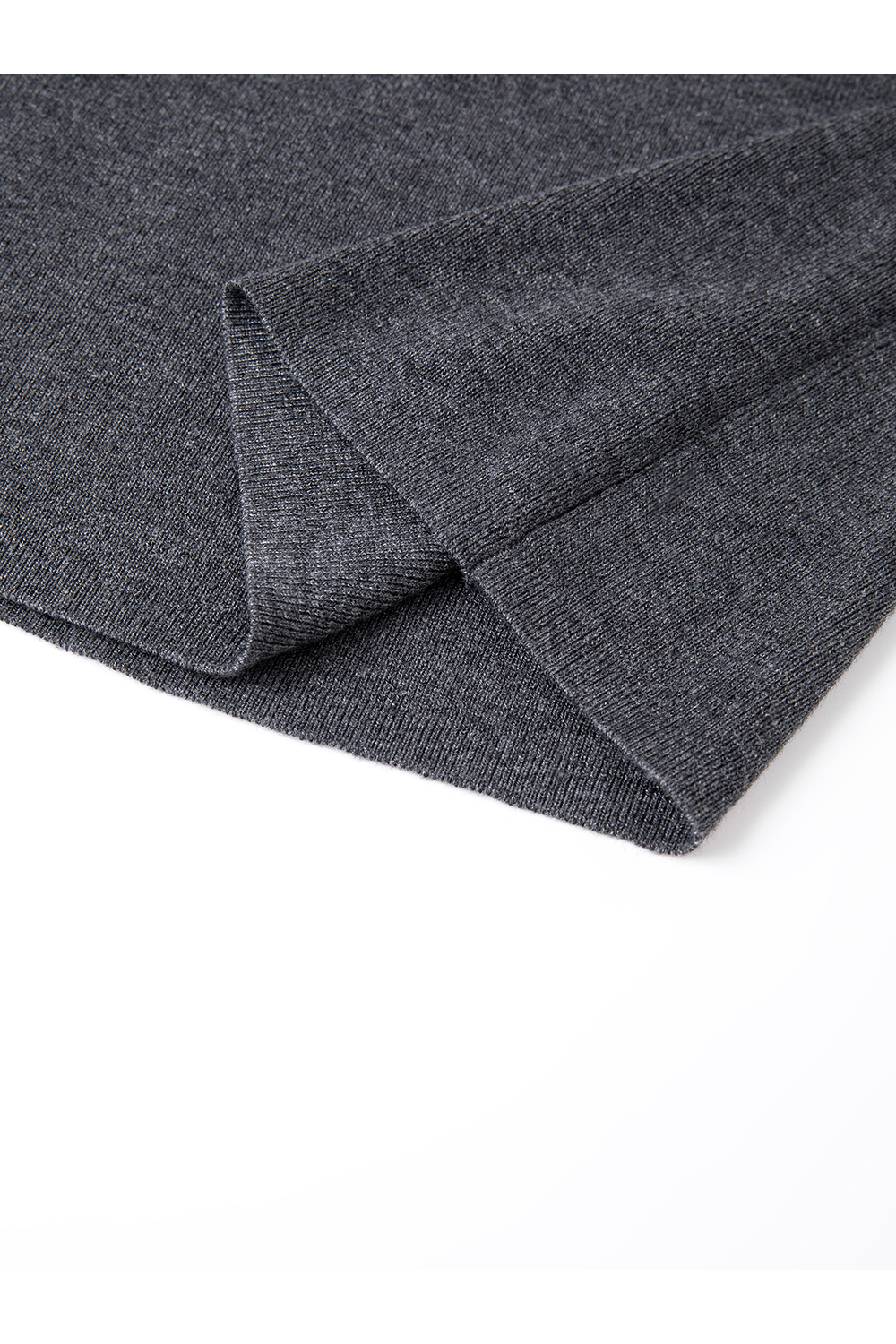 Contrast Trim Crewneck Slim-Fit Knit Tee-VIMLYSTORE