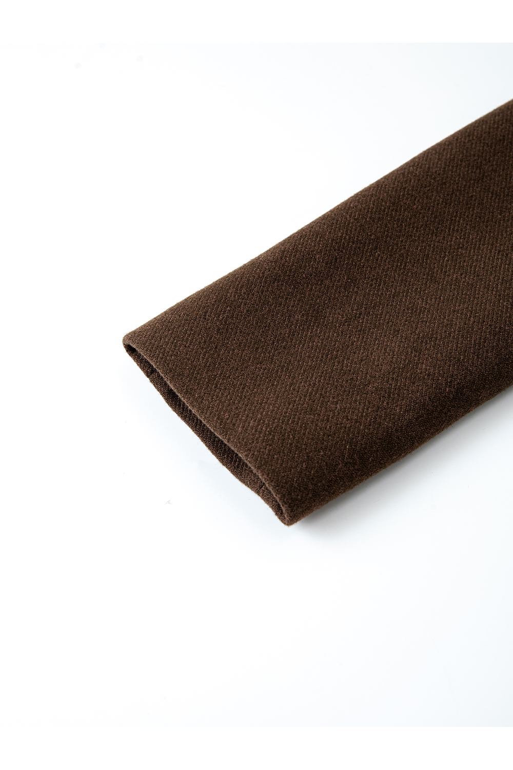 Coffee-colored wool blazer set