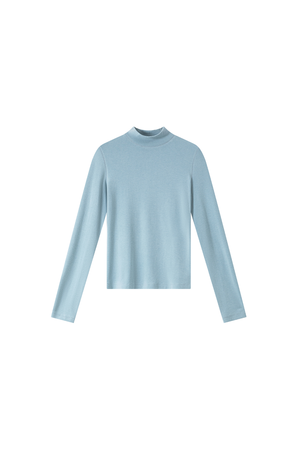 Turtleneck Fitted Knit Top-VIMLYSTORE
