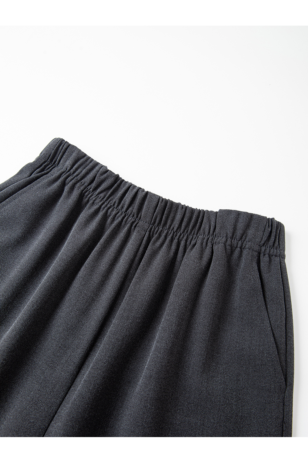 Effortless Gray Knit Top & Palazzo Pants Office Set-VIMLYSTORE