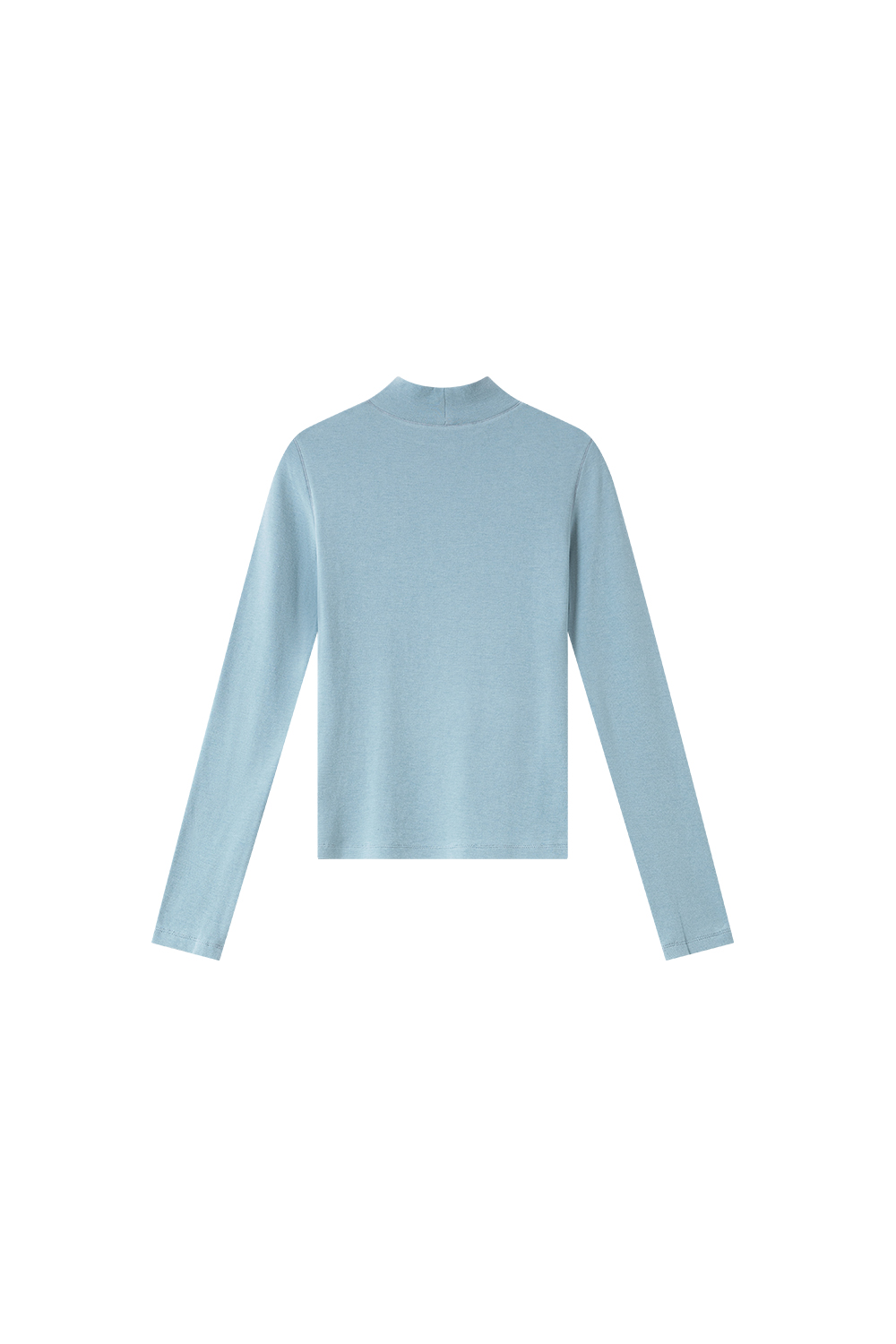 Turtleneck Fitted Knit Top-VIMLYSTORE