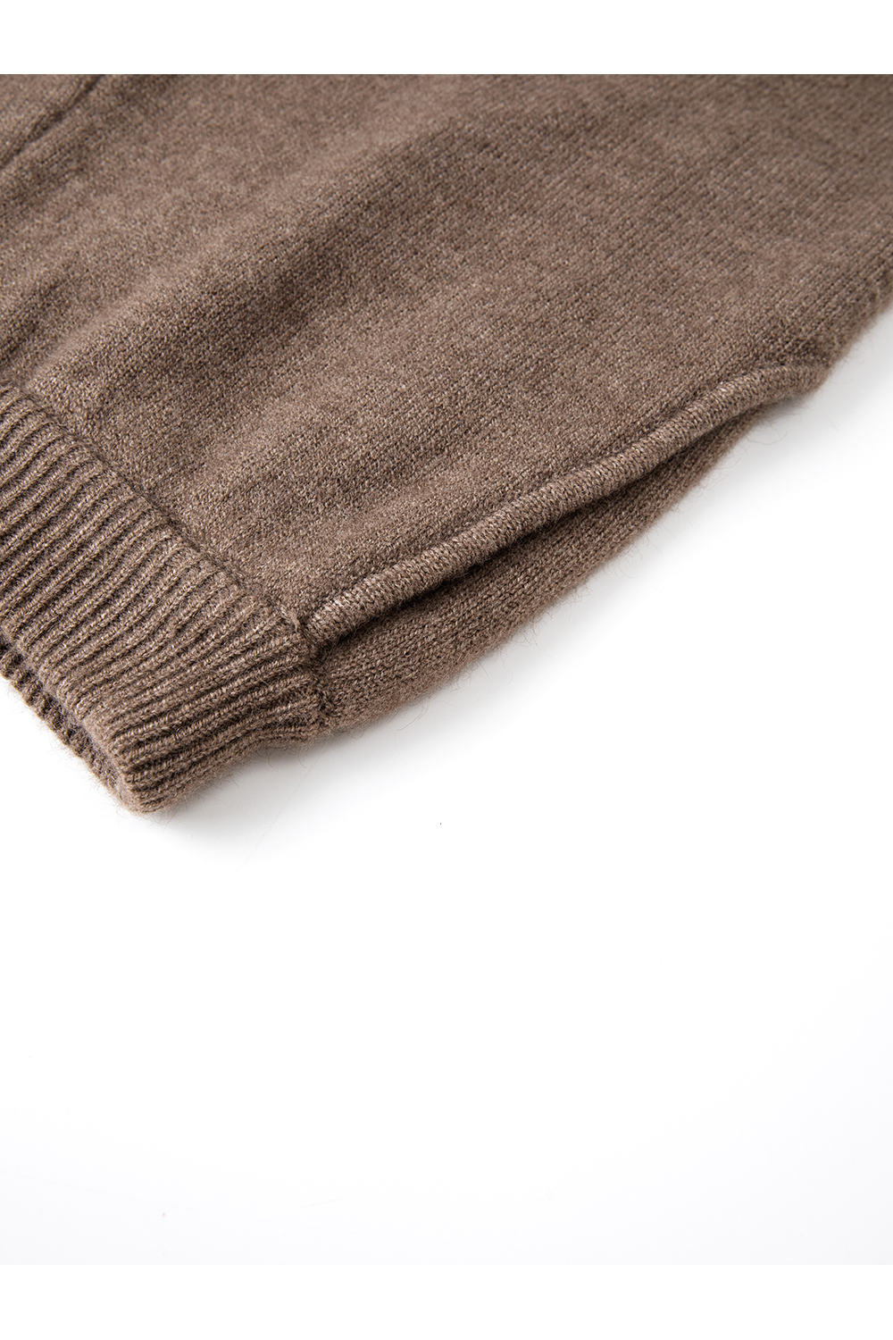 Brown Lapel Knit Set