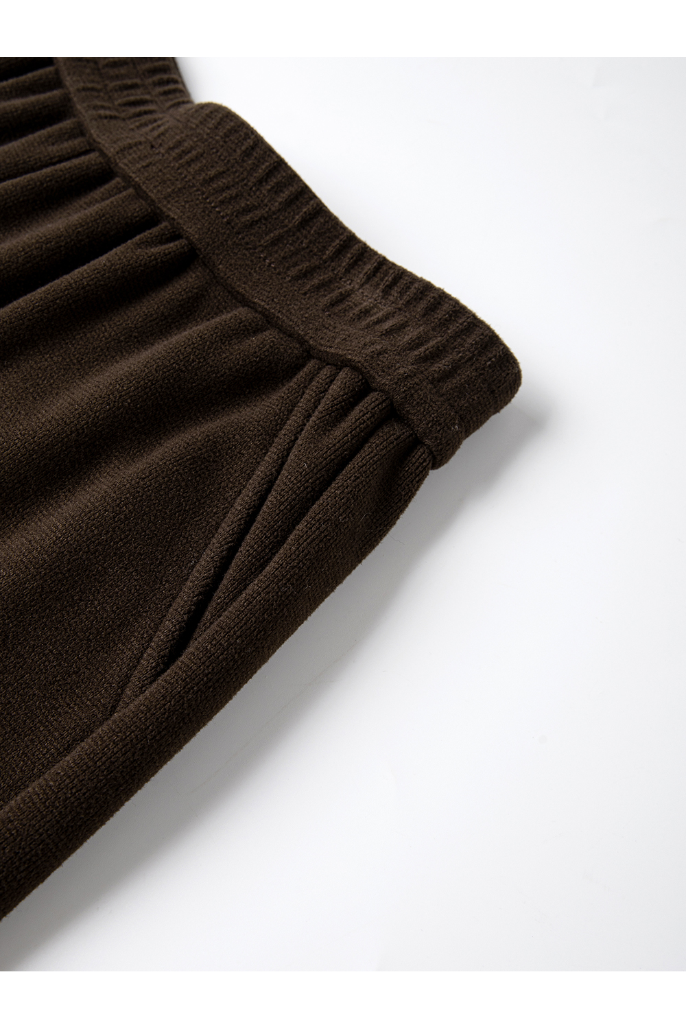 Brown Fake Two-Piece Set