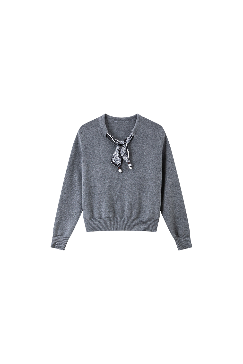 Red V-Neck Ribbon Office Suit Set