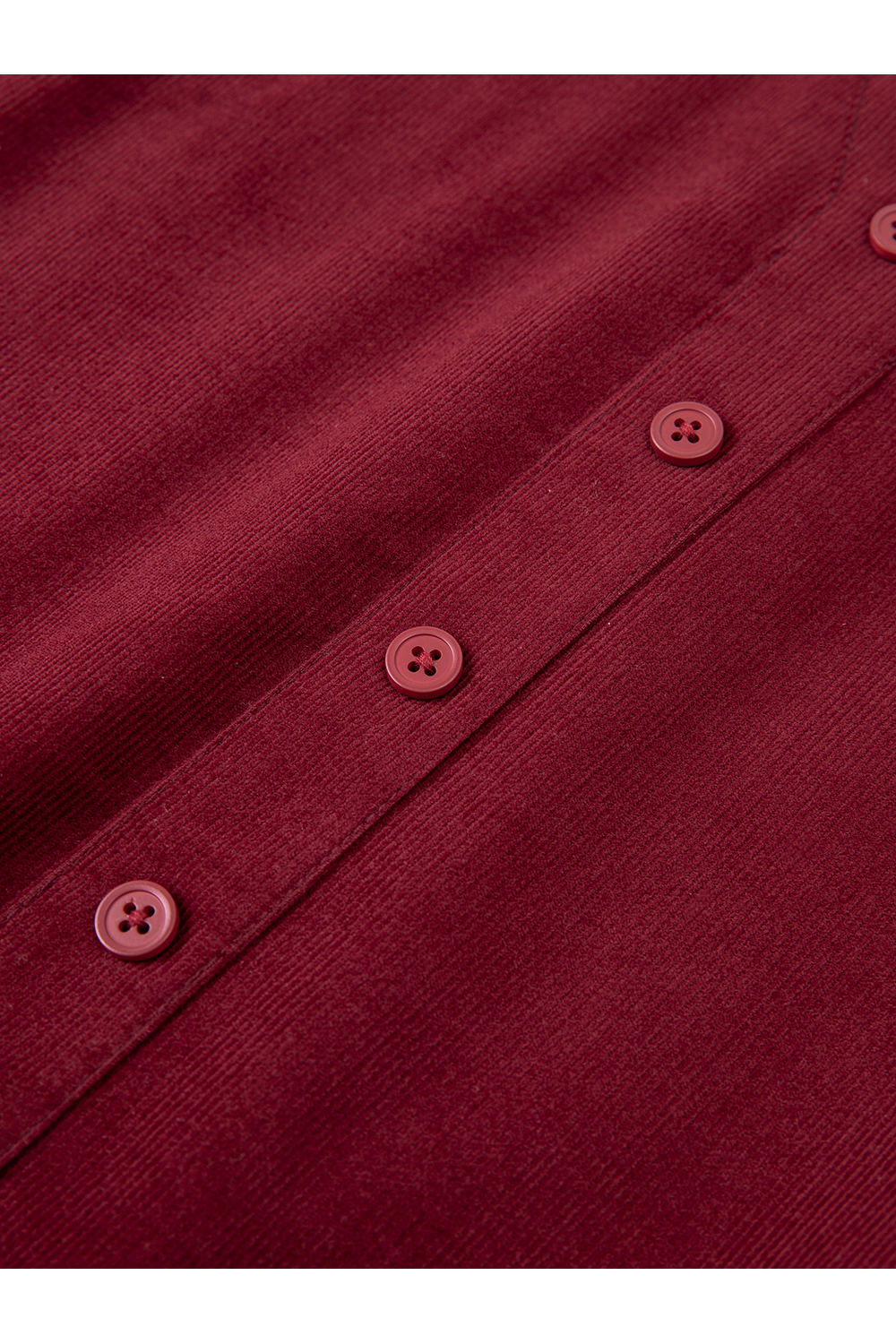 Red-Black French-Style Layered-Look Long-Sleeve Shirt