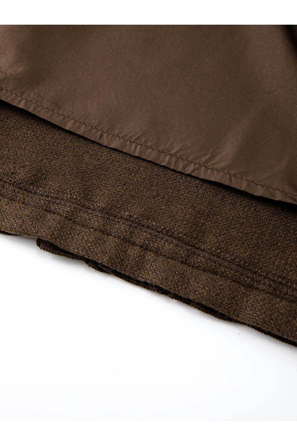 Coffee-colored slip dress set