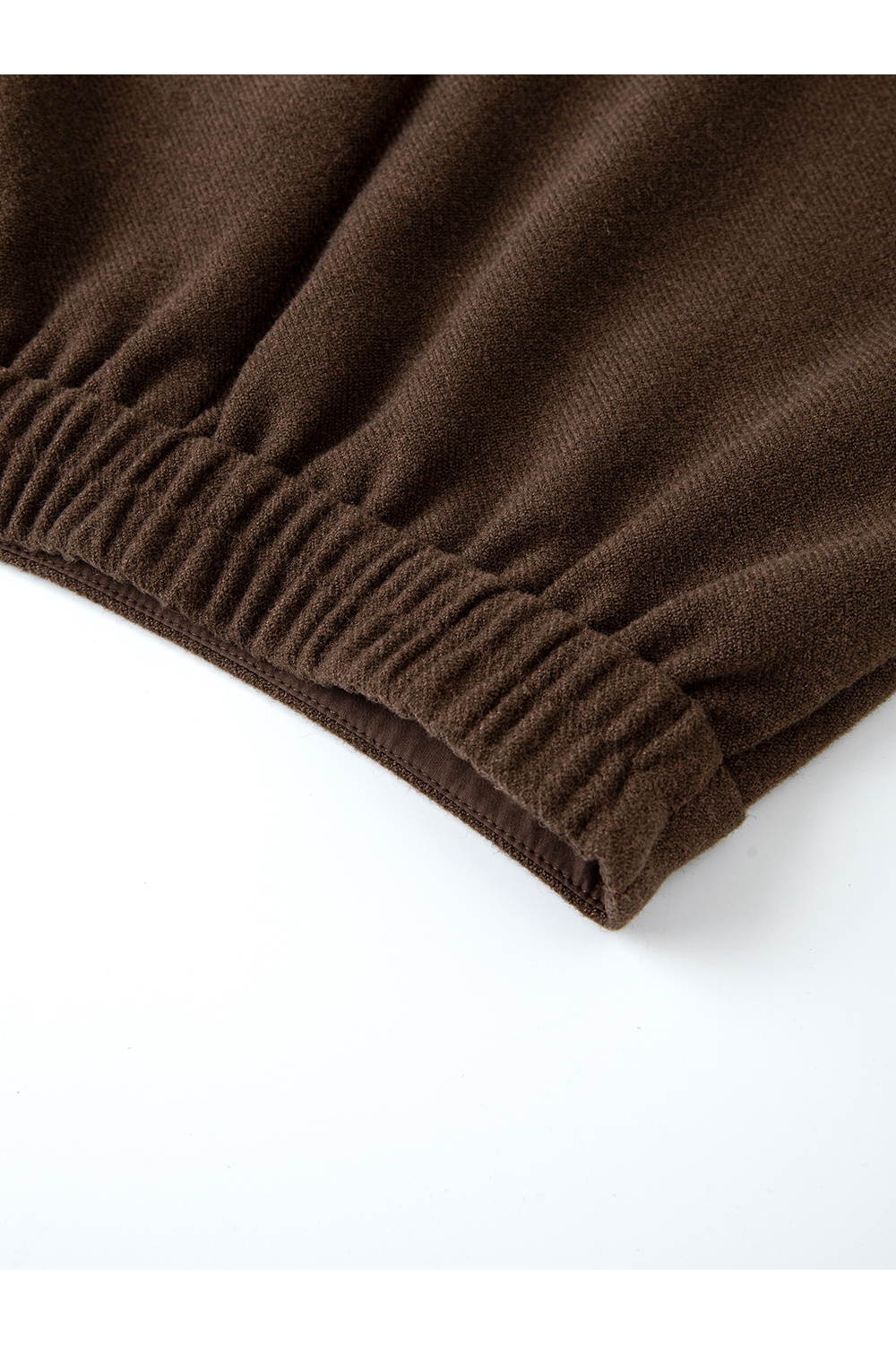 Coffee-colored wool blazer set