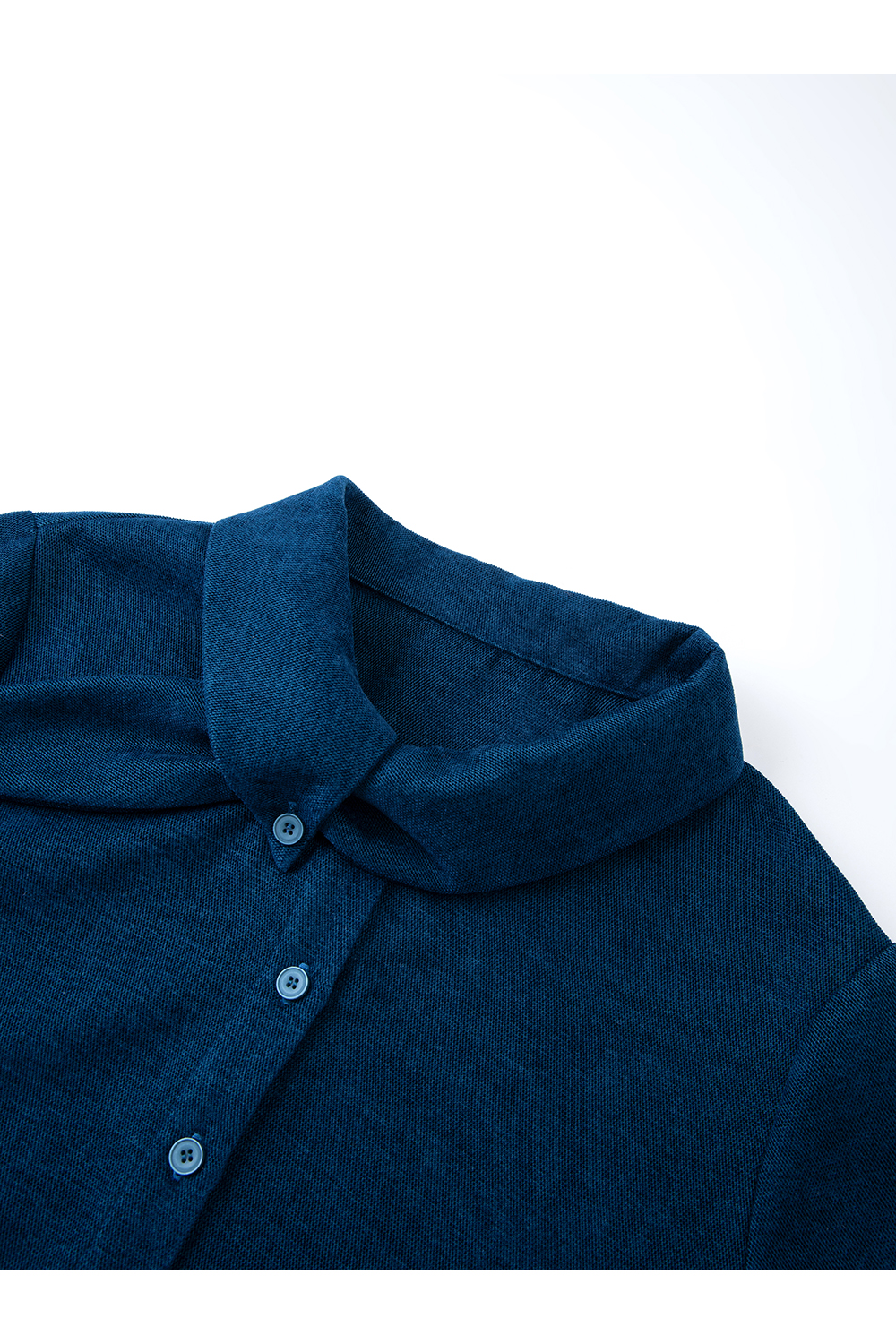 French scarf collar shirt