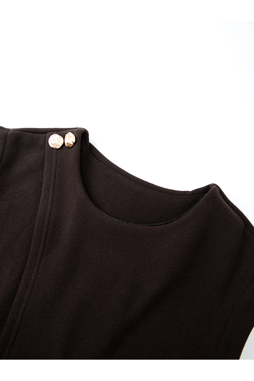 Grey waist-cinching elegant three-piece set