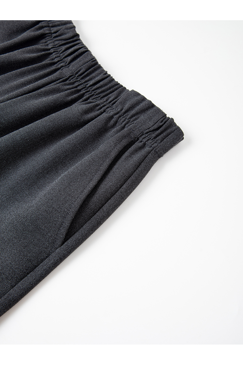 Effortless Gray Knit Top & Palazzo Pants Office Set-VIMLYSTORE