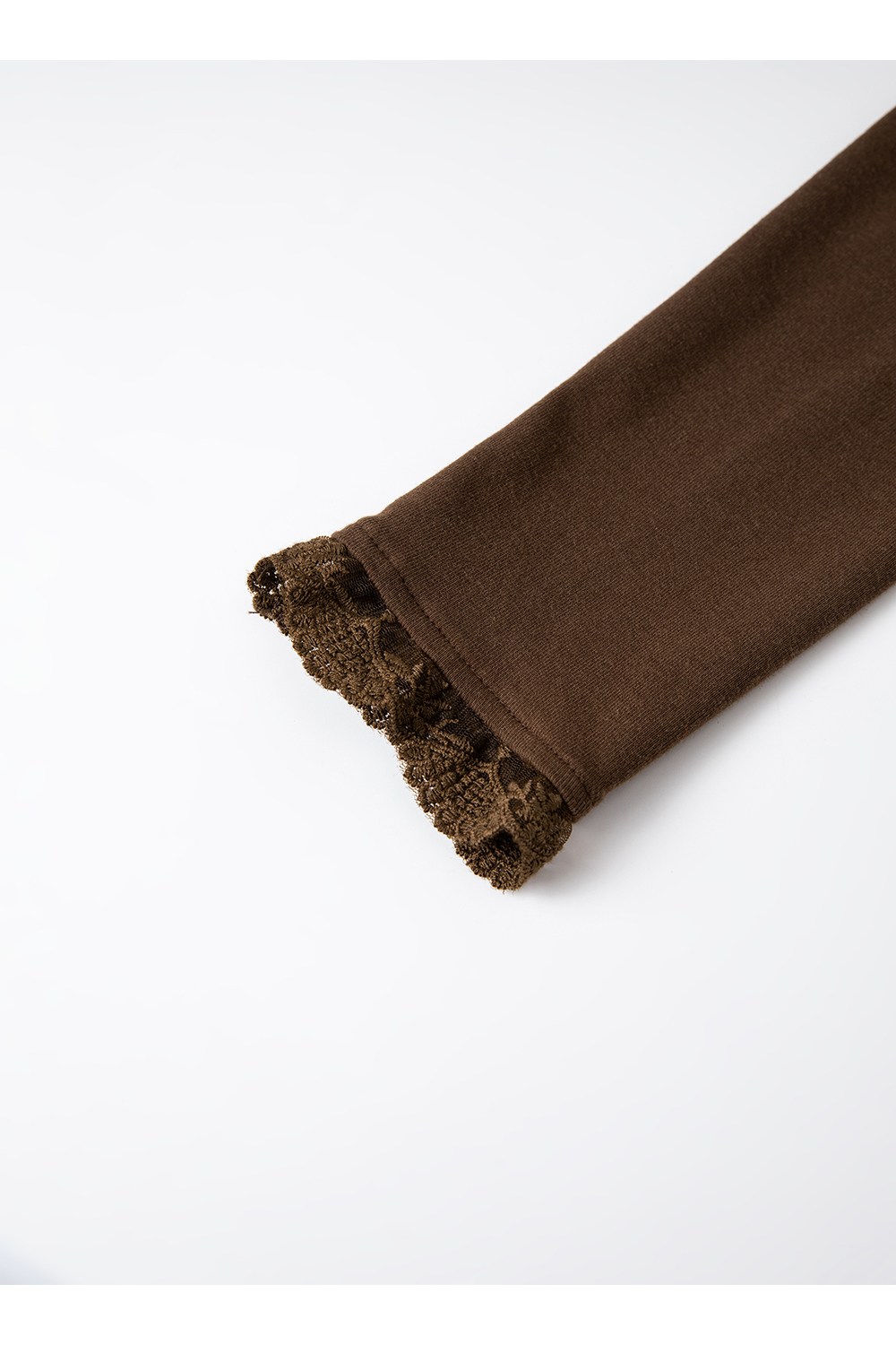 Lace-Trimmed Hooded Fit-and-Flare Dress-VIMLYSTORE