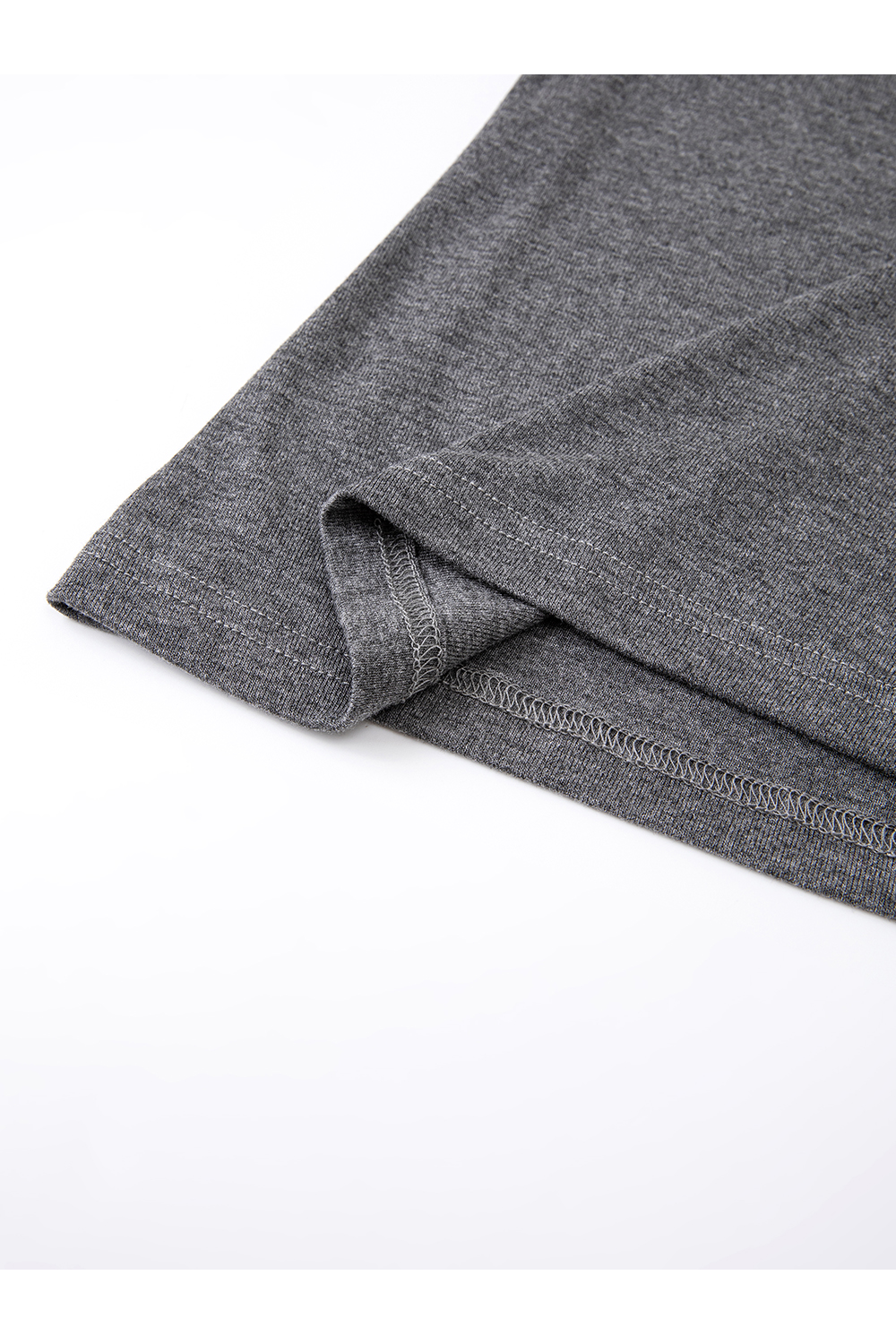 Gray Undershirt & Camisole Dress Set