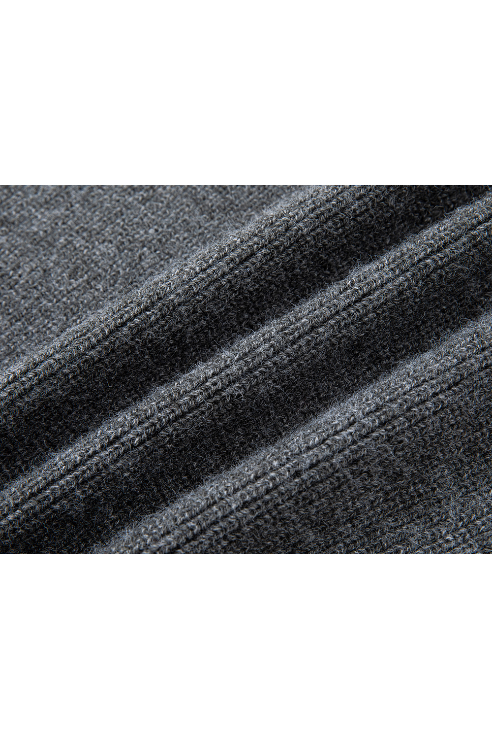 Flecked Gray Knit Cardigan Set