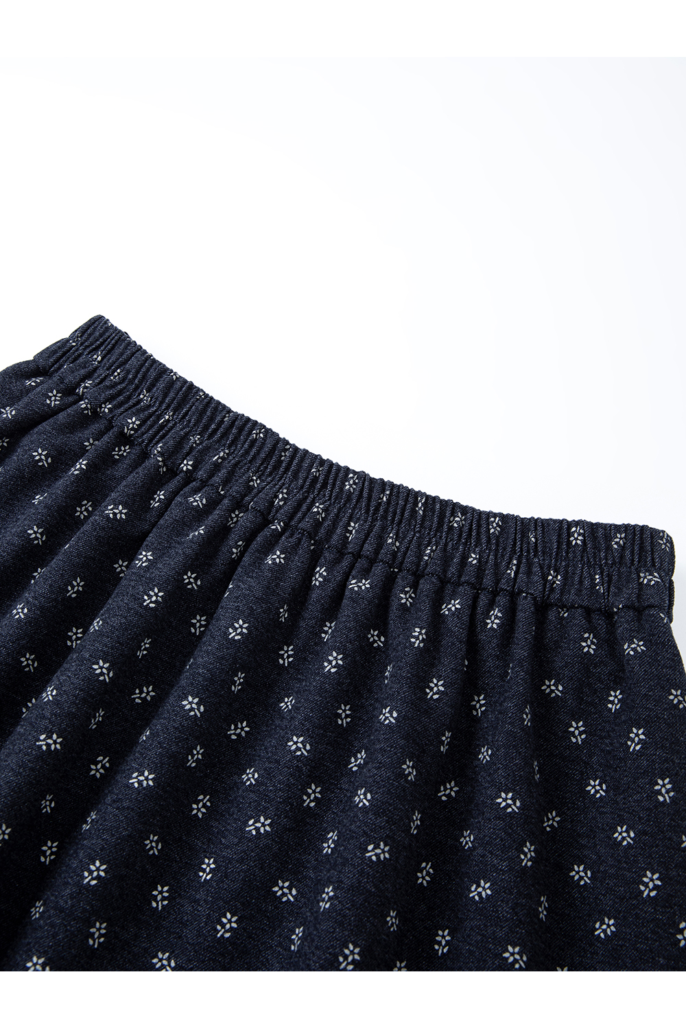 Navy blue cardigan floral dress set