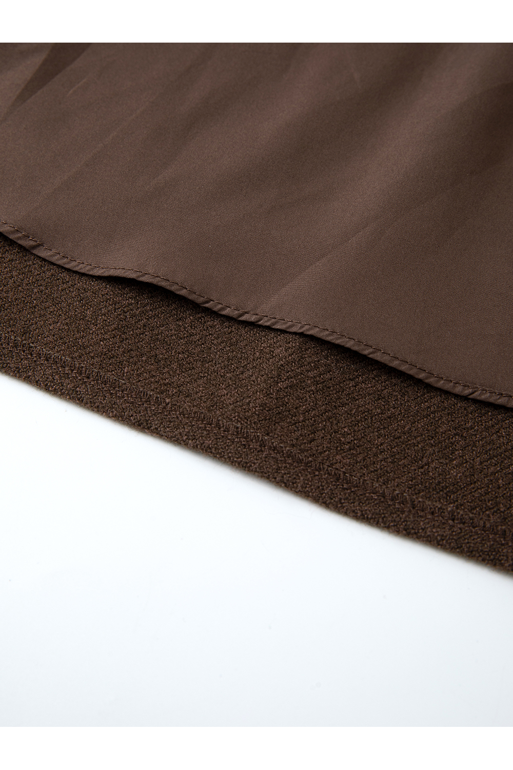 Coffee-colored wool blazer set