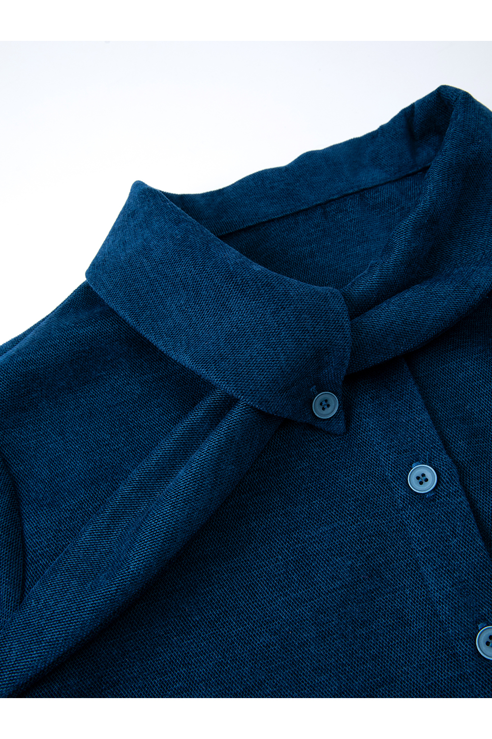 French scarf collar shirt