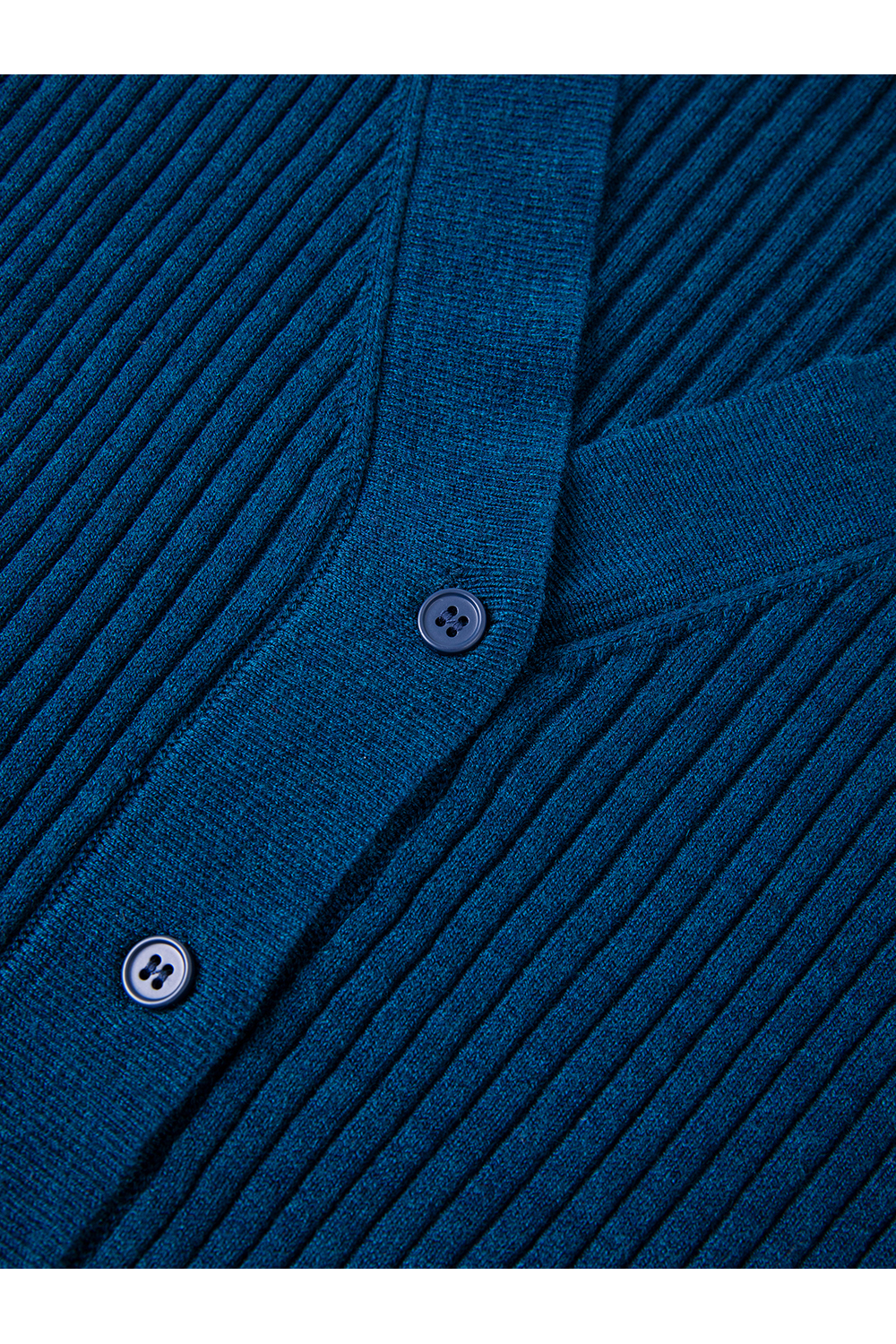 Minimalist Slimming Fitted Ribbed Fold-Over V-Neck Knit Cardigan-VIMLYSTORE