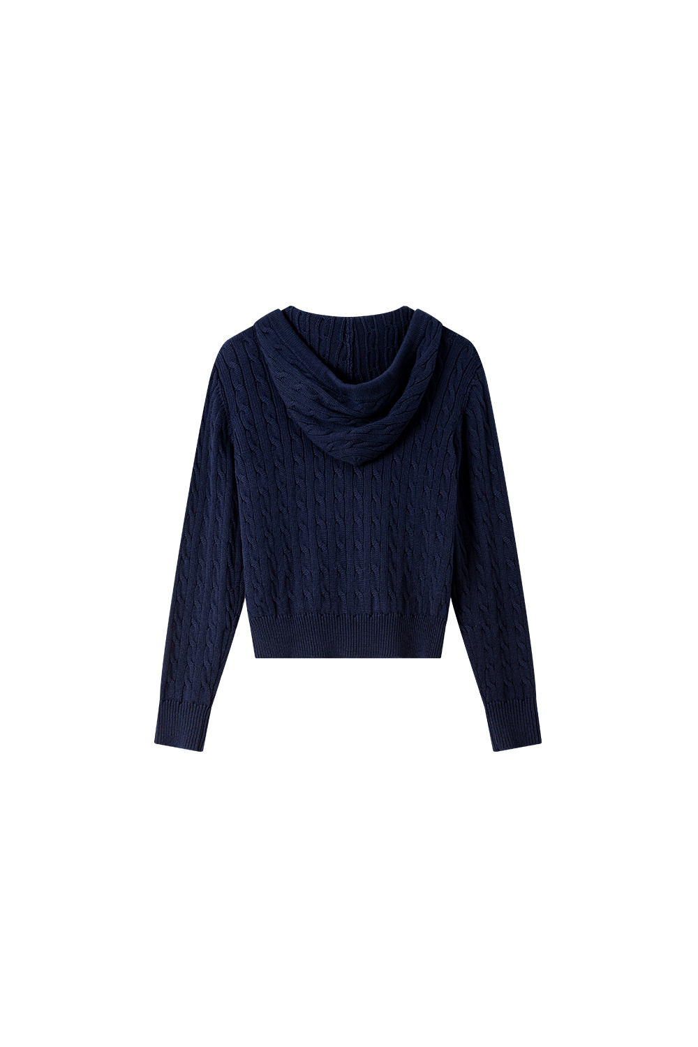 Lazy Style High-End Hooded Cable Knit Cardigan-VIMLYSTORE