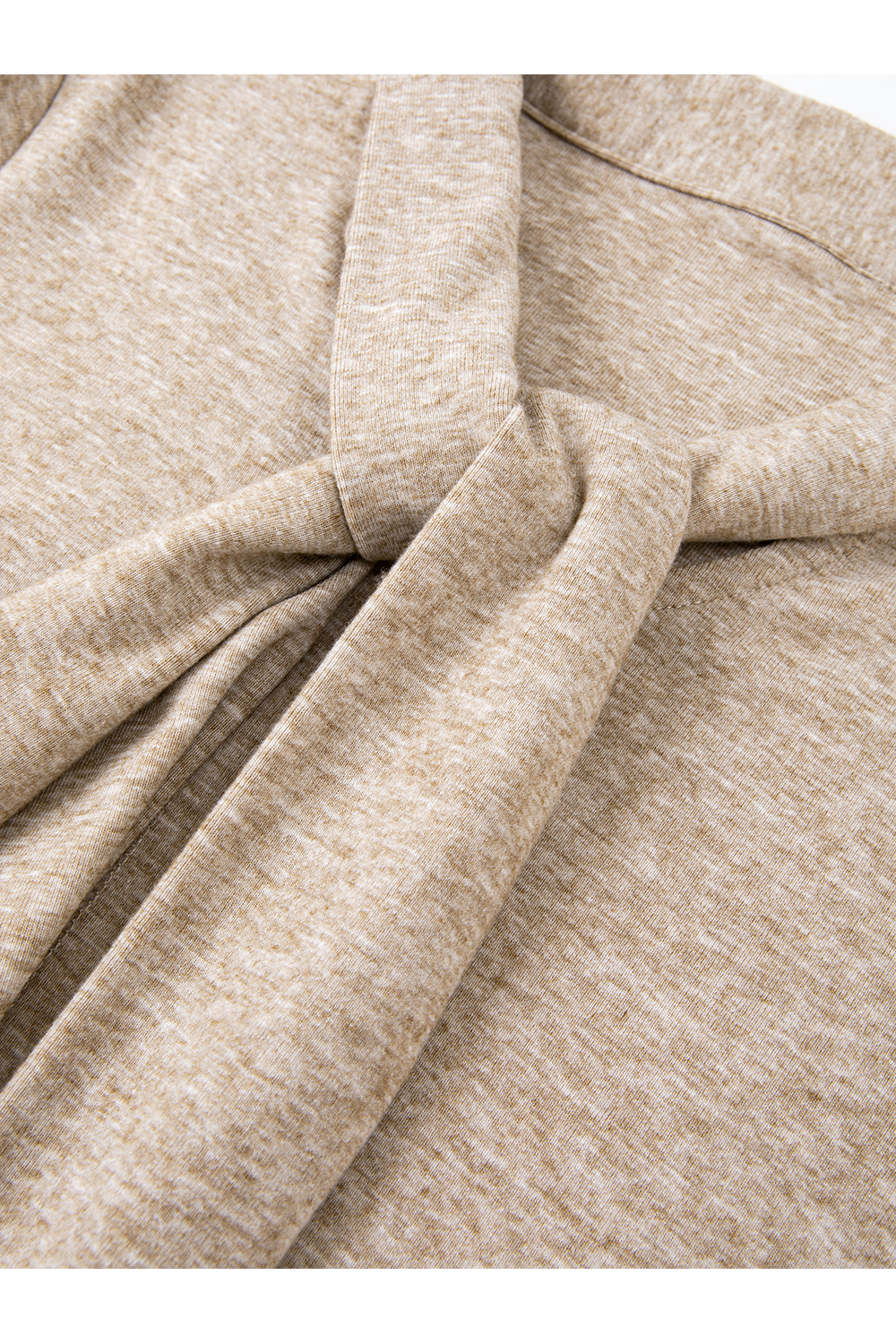 Asymmetric Ruffled Streamer Long-Sleeve T-Shirt