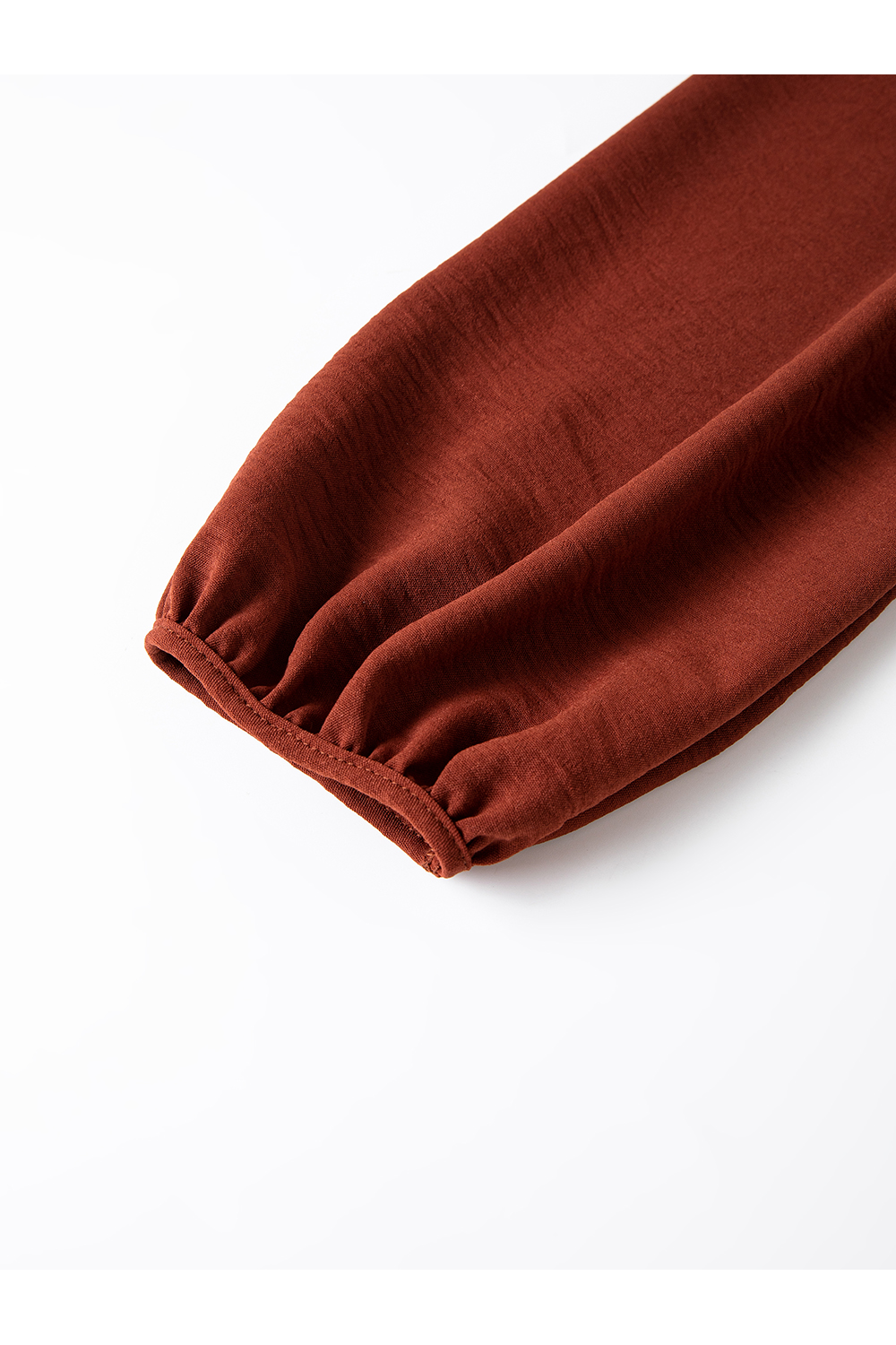 Vintage Round Neck Ruffle Collar Shirt-VIMLYSTORE