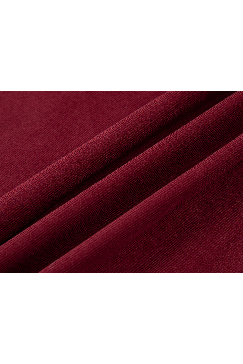 Red-Black French-Style Layered-Look Long-Sleeve Shirt