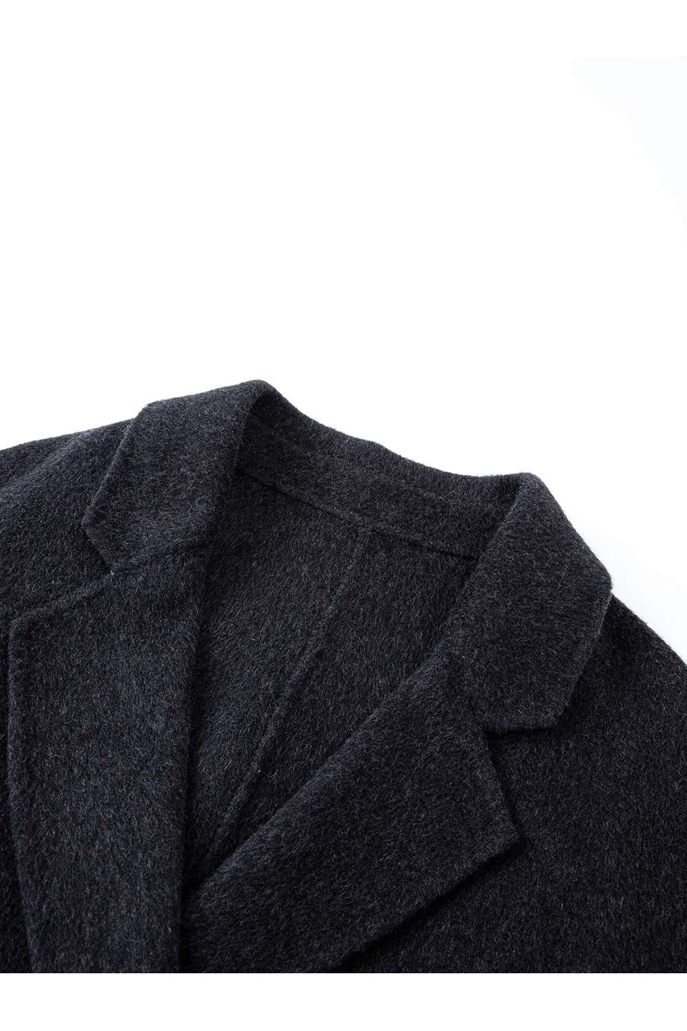 Grey plaid woolen suit jacket