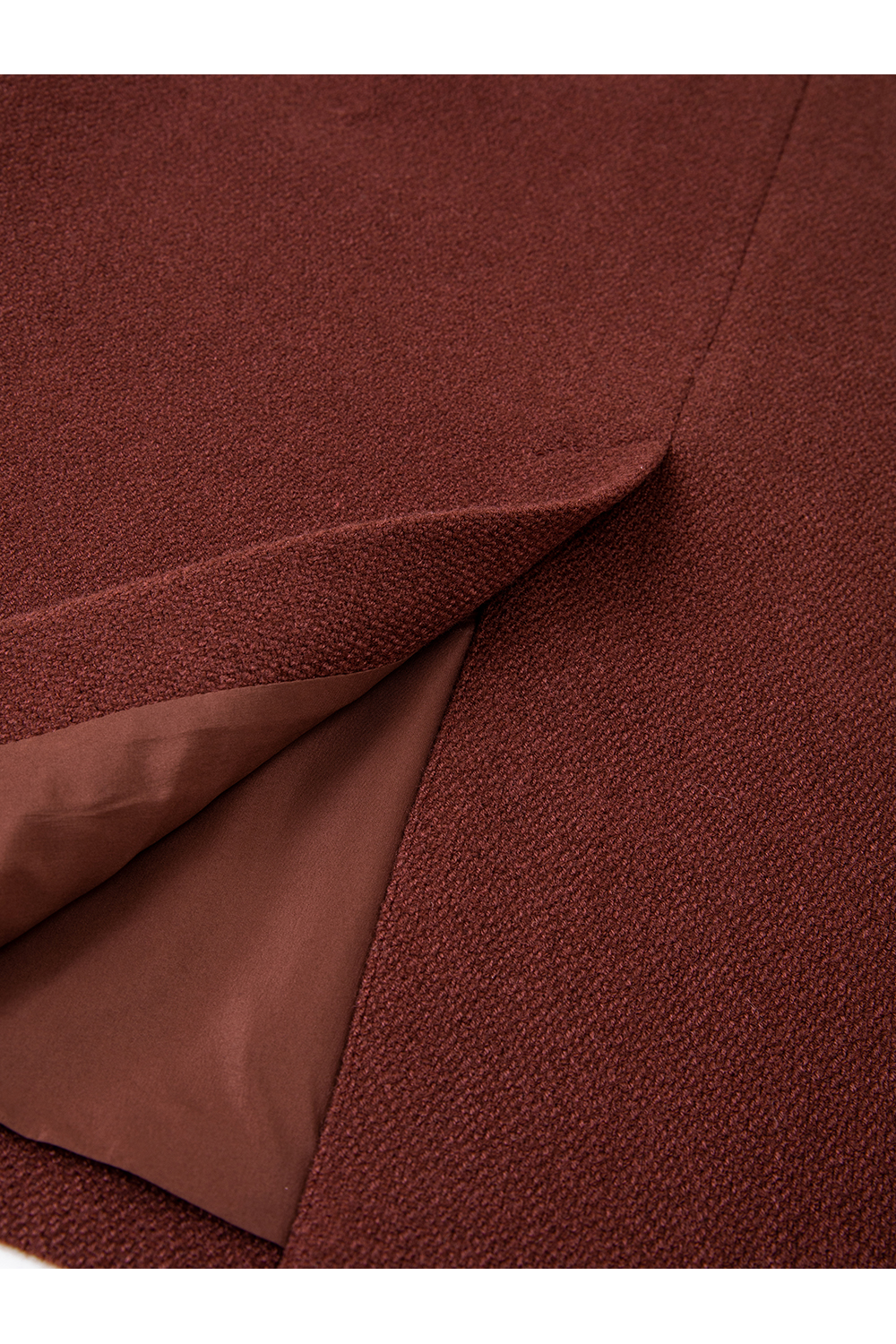 Red Crewneck Lace-Trimmed Set