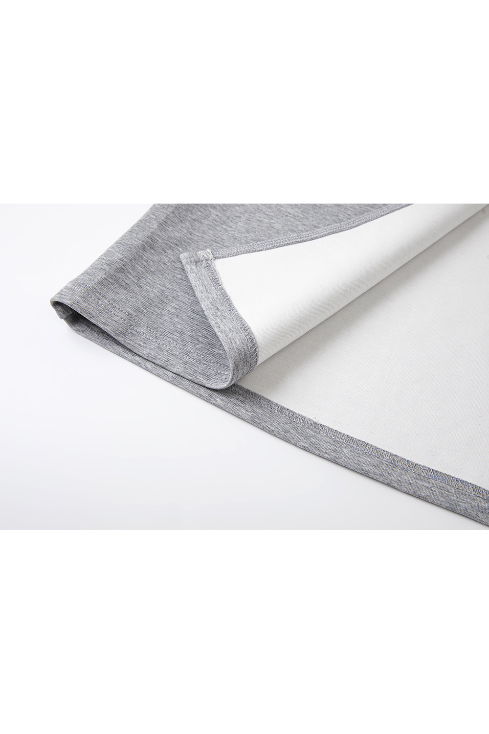 Grey casual lace hooded tops and skirts-VIMLYSTORE