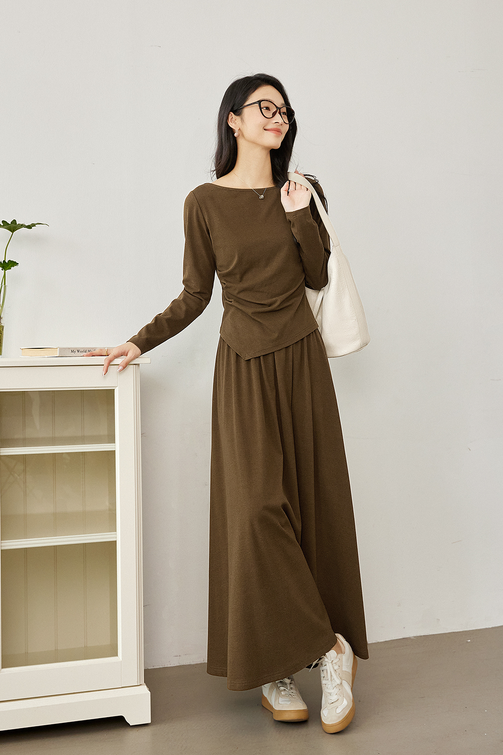 Faux Two-Piece Office-Ready Skirt Set-VIMLYSTORE