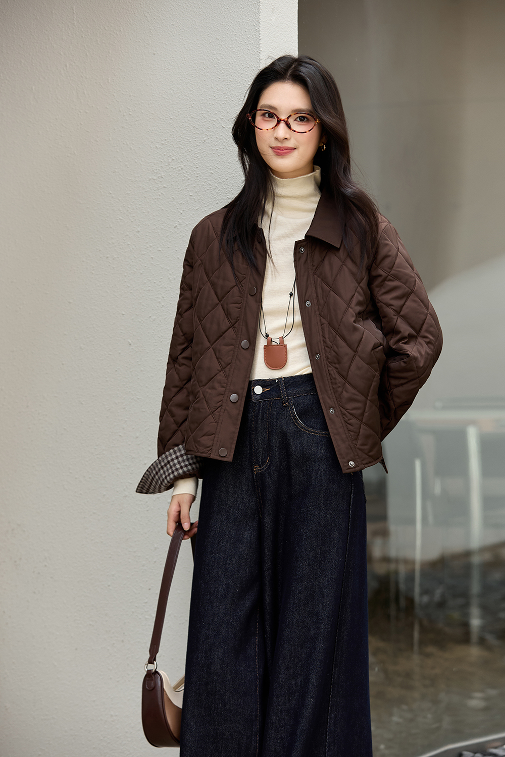 Retro casual quilted cotton jacket-VIMLYSTORE