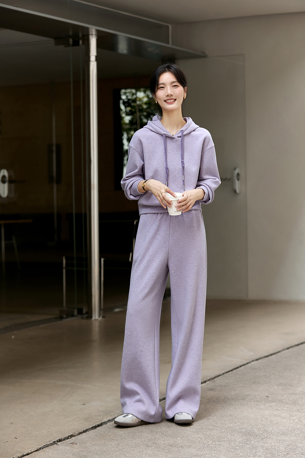 Casual Sports Hoodie Set