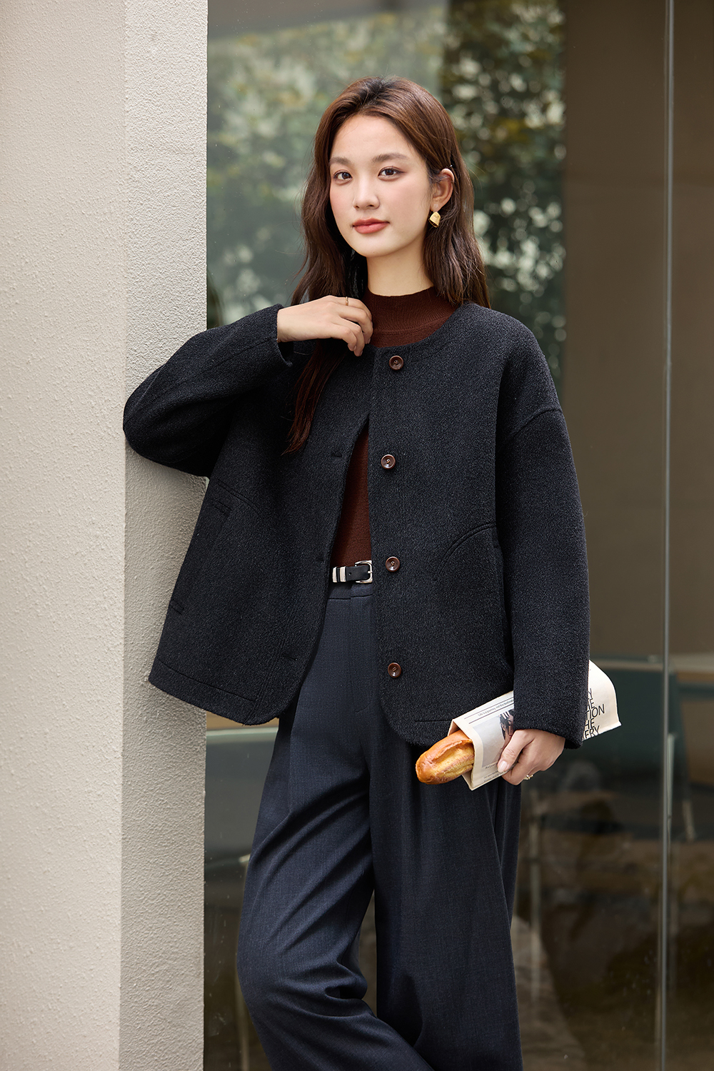 Double-faced Wool Loose Coat