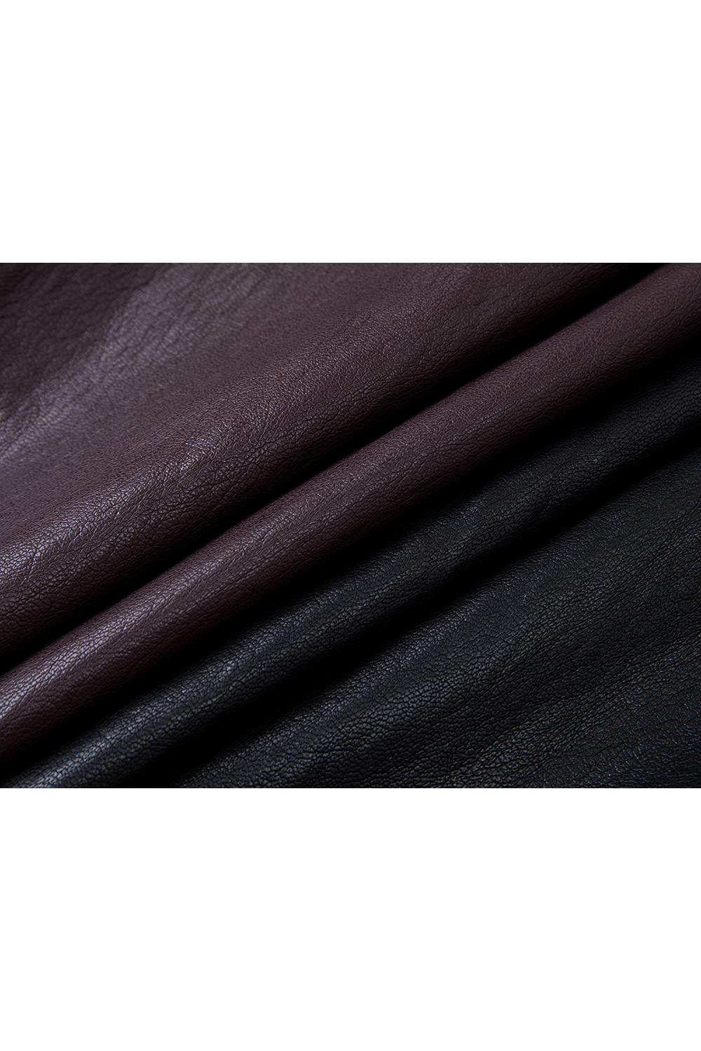 French Leather Midi Skirt