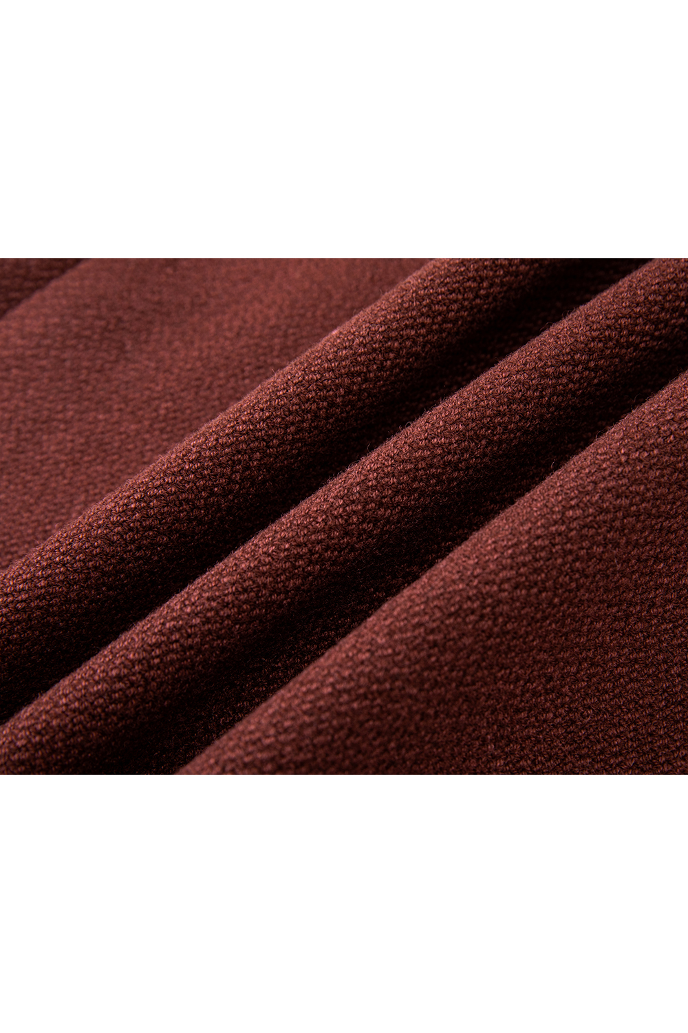 Red Crewneck Lace-Trimmed Set